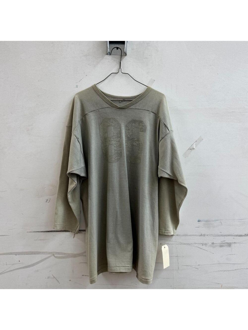 Vintage 60s 70s  Grey Durene Football Jersey Faded 86